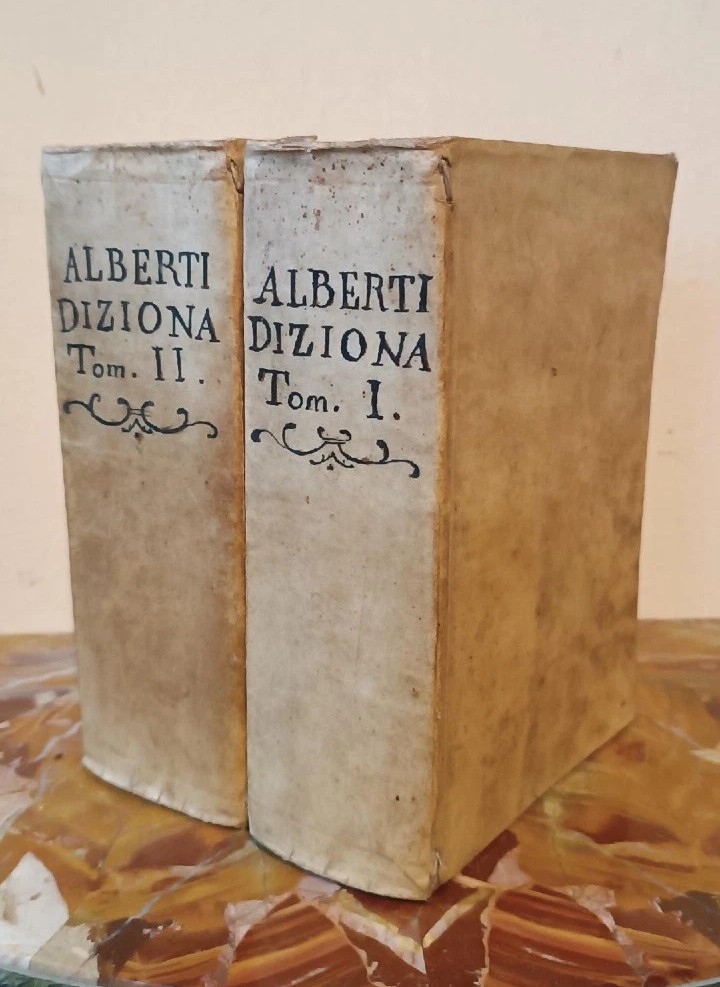 Italian-french/french-italian Dictionary 2 Volumes 1775 De Alberti Venice