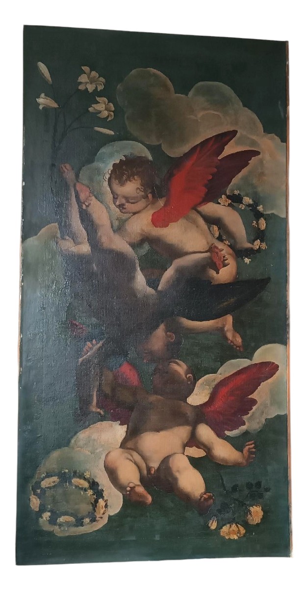 Ancient Oil Painting On Canvas, 17th Century Venetian School