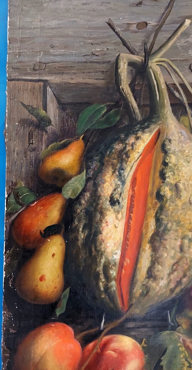 ZINGONI AURELIO FLORENCE 1853-1922, HUILE SUR TOILE, NATURE MORTE-photo-2