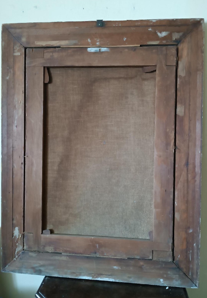 Peinture ancienne à l'huile sur toile - Saint François de Paule - Antonio Cifrondi (1656-1730)-photo-1