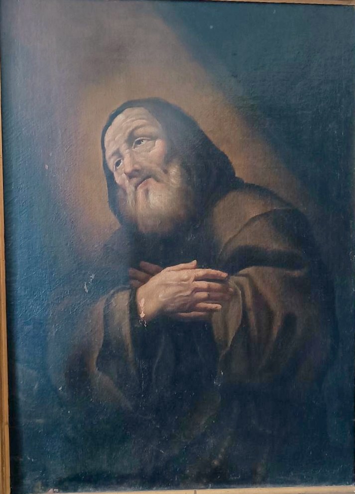 Peinture ancienne à l'huile sur toile - Saint François de Paule - Antonio Cifrondi (1656-1730)-photo-7