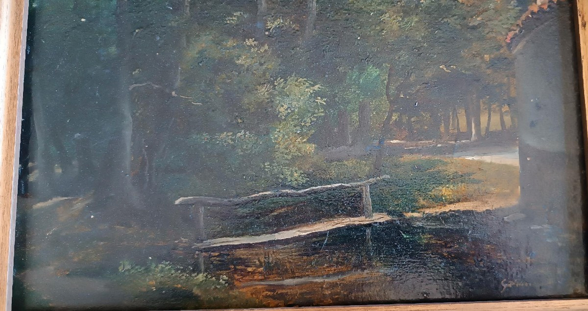 Oil Painting On Panel, Giuseppe Hainmann (milan 1828-alexandria, Egypt 1883)-photo-2