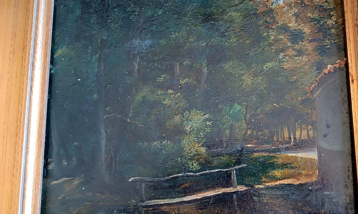 Oil Painting On Panel, Giuseppe Hainmann (milan 1828-alexandria, Egypt 1883)-photo-3