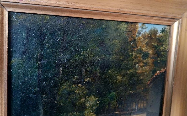 Oil Painting On Panel, Giuseppe Hainmann (milan 1828-alexandria, Egypt 1883)-photo-1