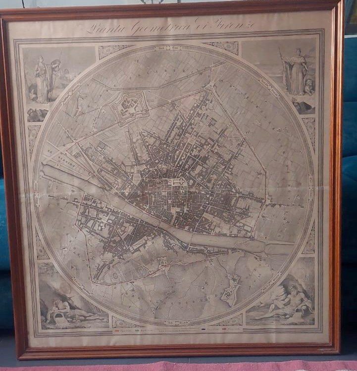 Grande carte géométrique de la ville de Florence, 1843-photo-2