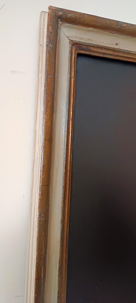 Antique Oil Painting On Canvas Madonna And Child 18th Century-photo-6