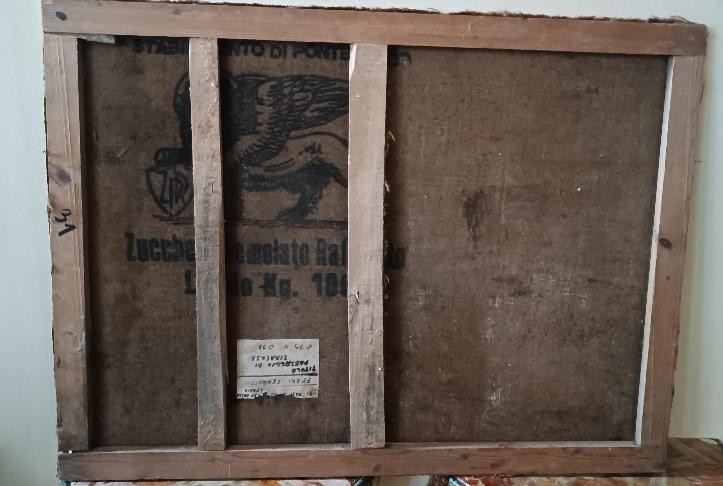 Huile sur toile FERRUCCIO FERRI - 1953 - « Bateaux de Syracuse » PÉRIODE EXPRESSIONNISTE DE SYR-photo-6