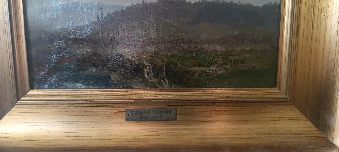 Huile sur toile, GIUSEPPE HAINMANN (Milan 1828-Alexandrie, Égypte)-photo-2