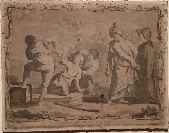 Antique Engraving Giovanni Volpato - 'joseph Eductus And Cistern', 1768-photo-2