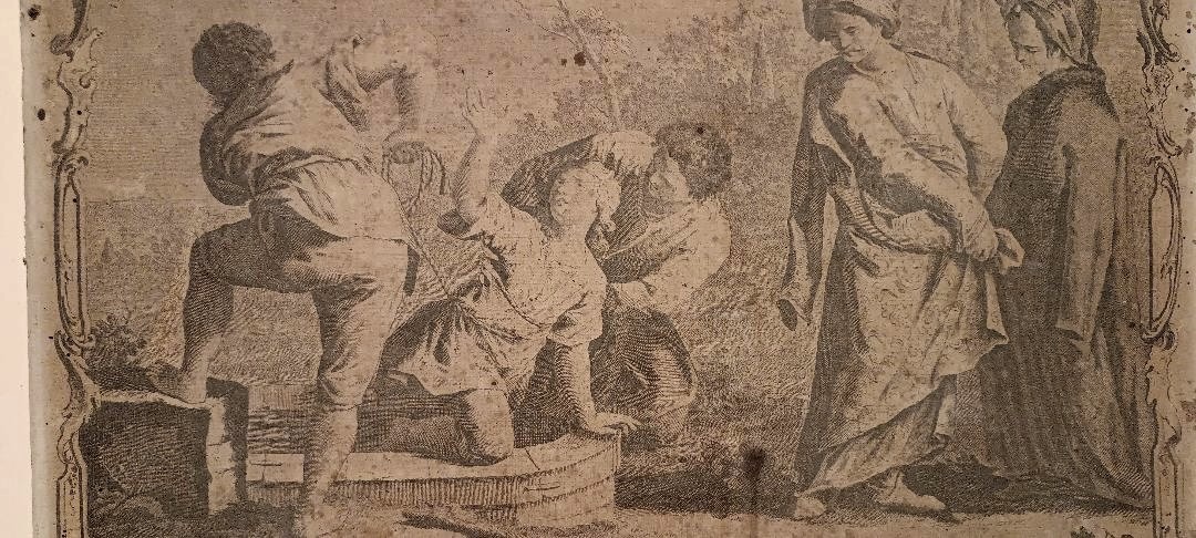 Antique Engraving Giovanni Volpato - 'joseph Eductus And Cistern', 1768-photo-1