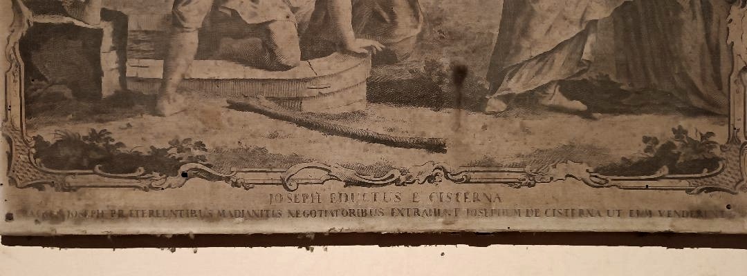 Antique Engraving Giovanni Volpato - 'joseph Eductus And Cistern', 1768-photo-4