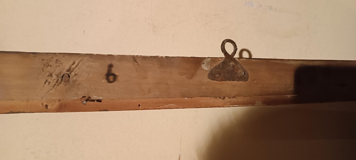 Antique Lacquered And Gilded Tuscan Frame From The 18th Century-photo-4