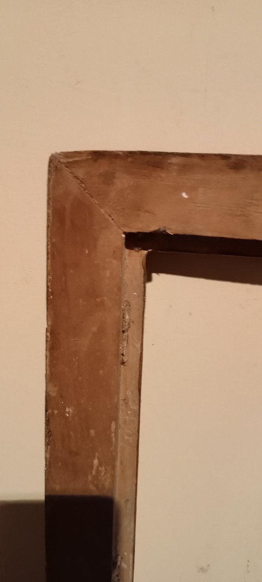 Antique Lacquered And Gilded Tuscan Frame From The 18th Century-photo-2