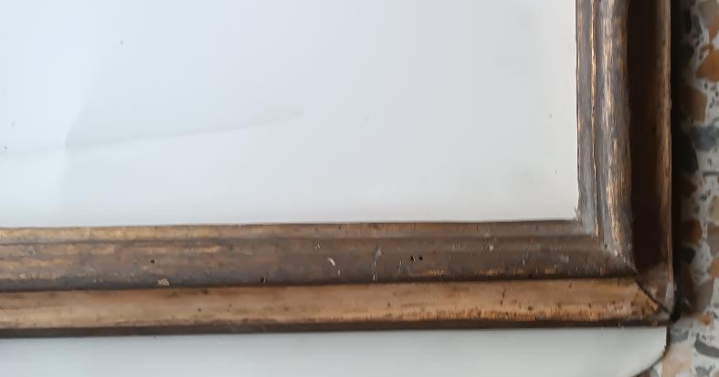 Antique Lacquered And Gilded Tuscan Frame From The 18th Century-photo-5