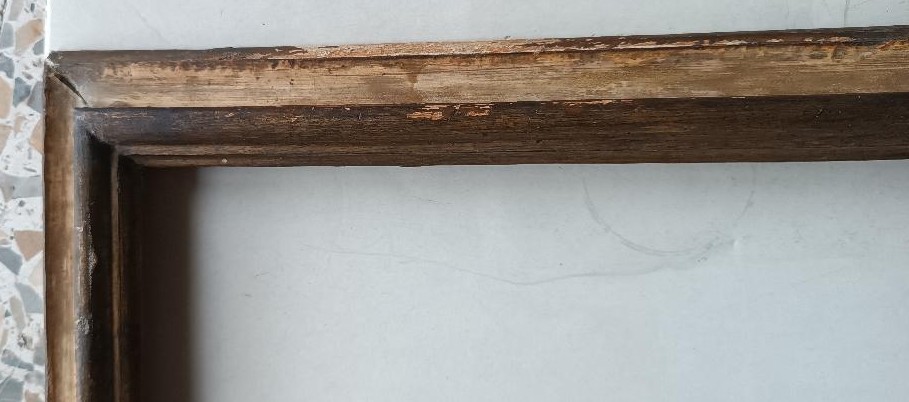 Antique Lacquered And Gilded Tuscan Frame From The 18th Century-photo-6