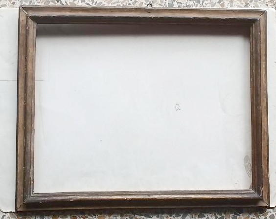 Cadre toscan ancien laqué et doré du XVIIIe siècle