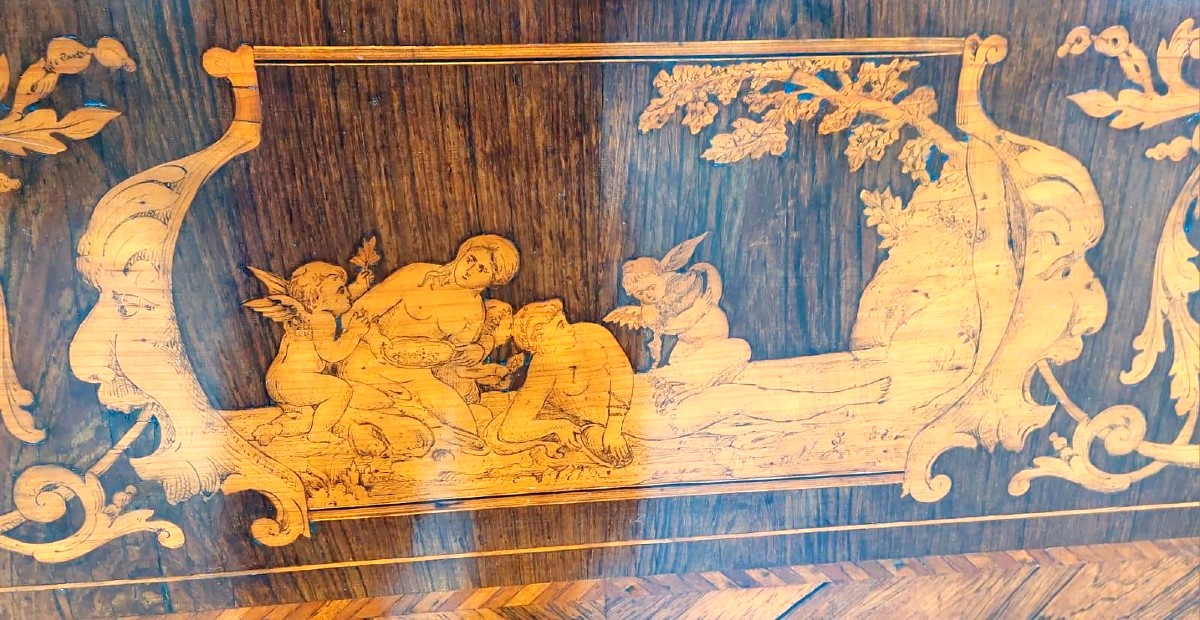 Bureau incrusté - Toscane, milieu du XVIIIe siècle-photo-5