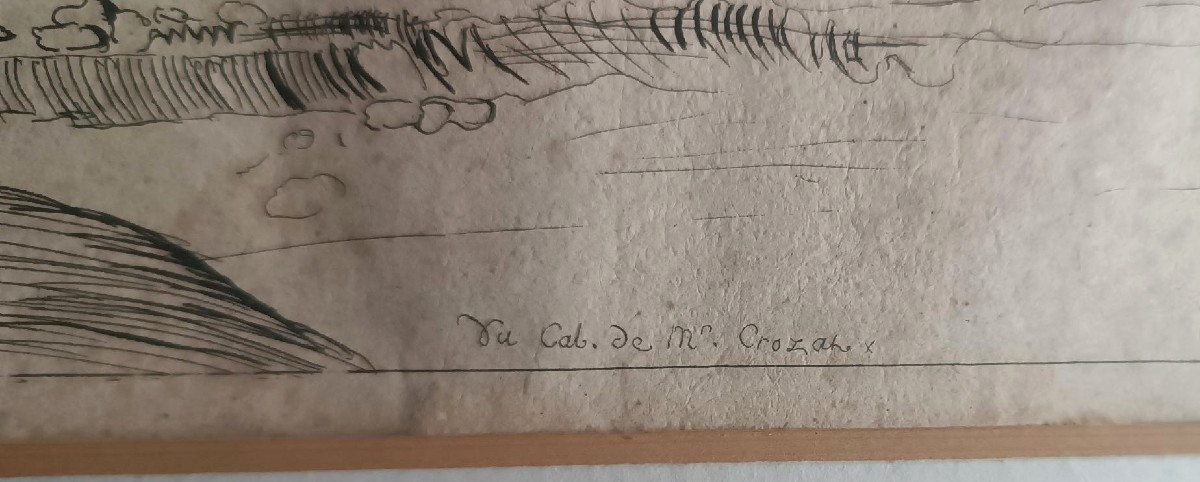 Dessin ancien sur papier vergé - XVIIe siècle - par Annibale Carracci-photo-1