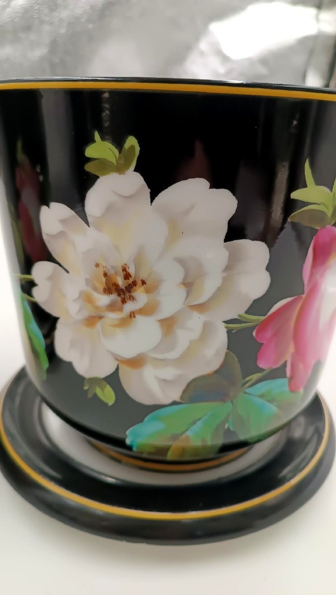 Pair Of Cashpot Vases, Ginori Porcelain, Second Half Of The 19th Century-photo-1