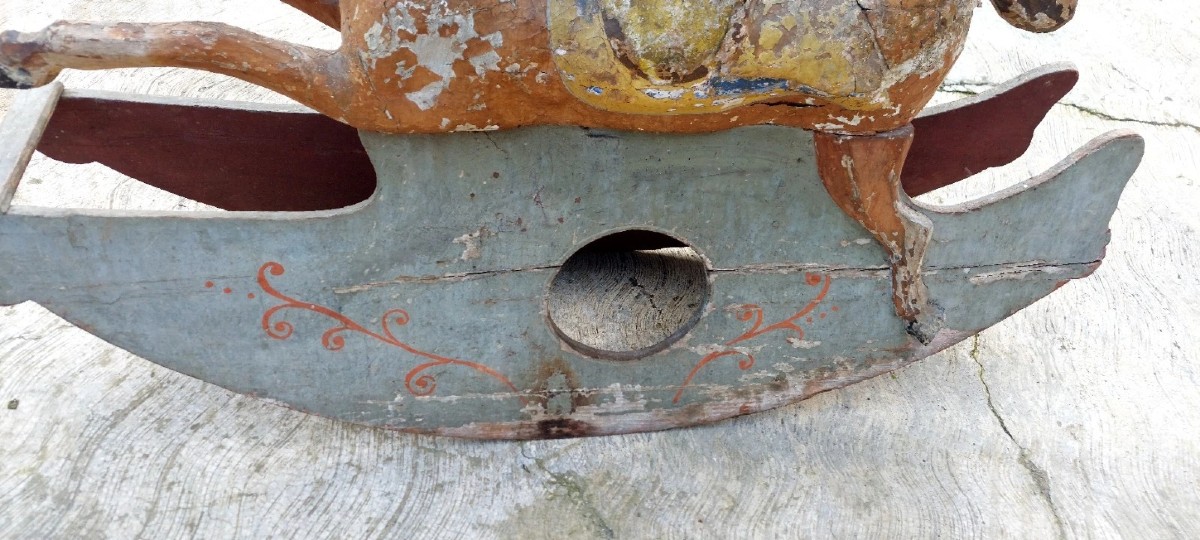 Rarity .. Rocking Horse Dating Back To The Mid-19th Century,-photo-3