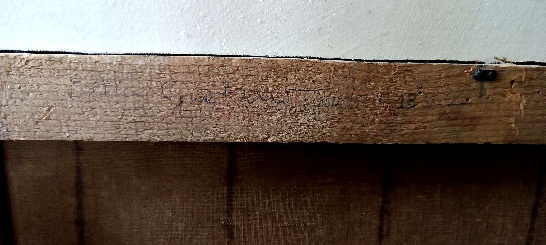 Ancient Painting 19th Century Italian School "the Cobbler"-photo-7