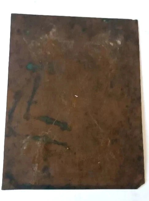 Peinture ancienne sur cuivre, école flamande, XVIIe siècle, représentant un saint-photo-3