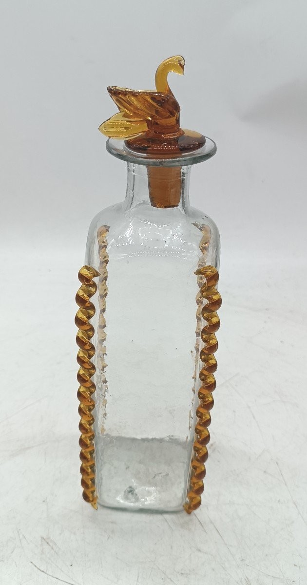 Murano Glass Bottle From The First Half Of The 20th Century