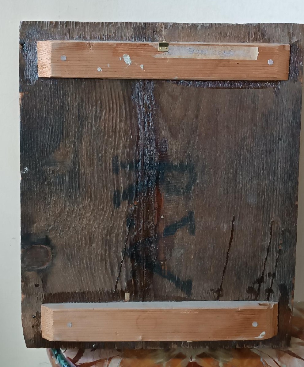 Panneau peint ancien - Sainte Famille - École vénitienne-crétoise, XVIe siècle-photo-8