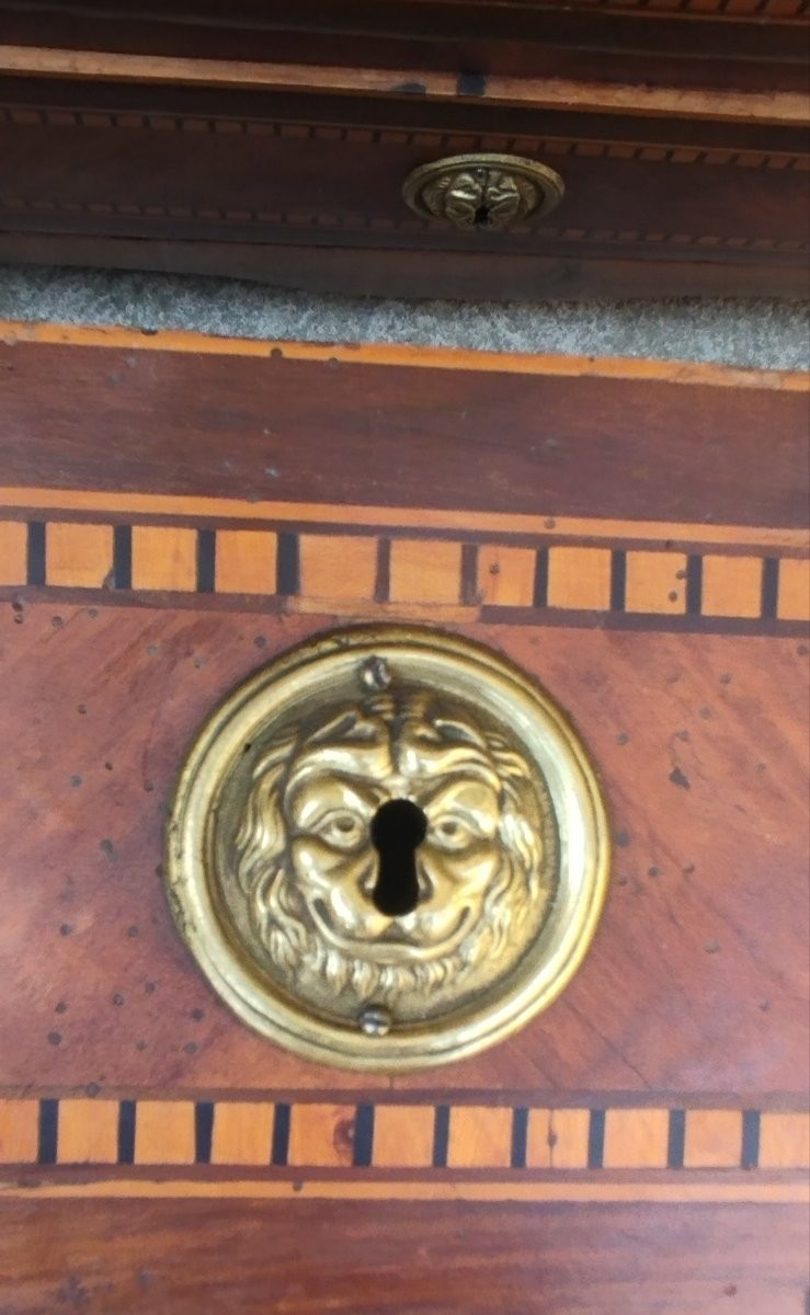 Antique Tuscan Louis XVI Period Bureau,-photo-2