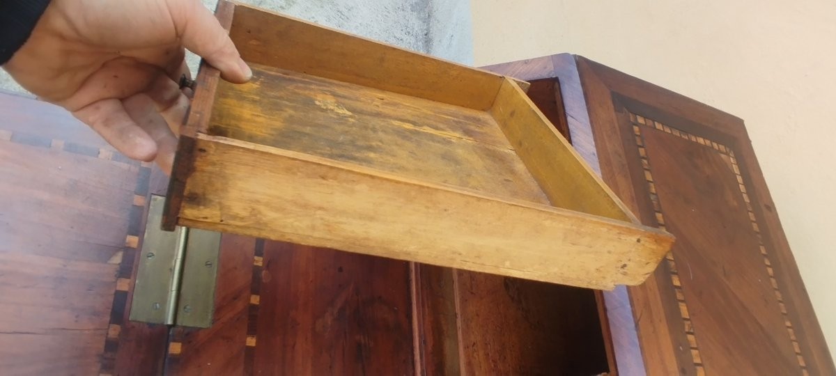 Antique Tuscan Louis XVI Period Bureau,-photo-4