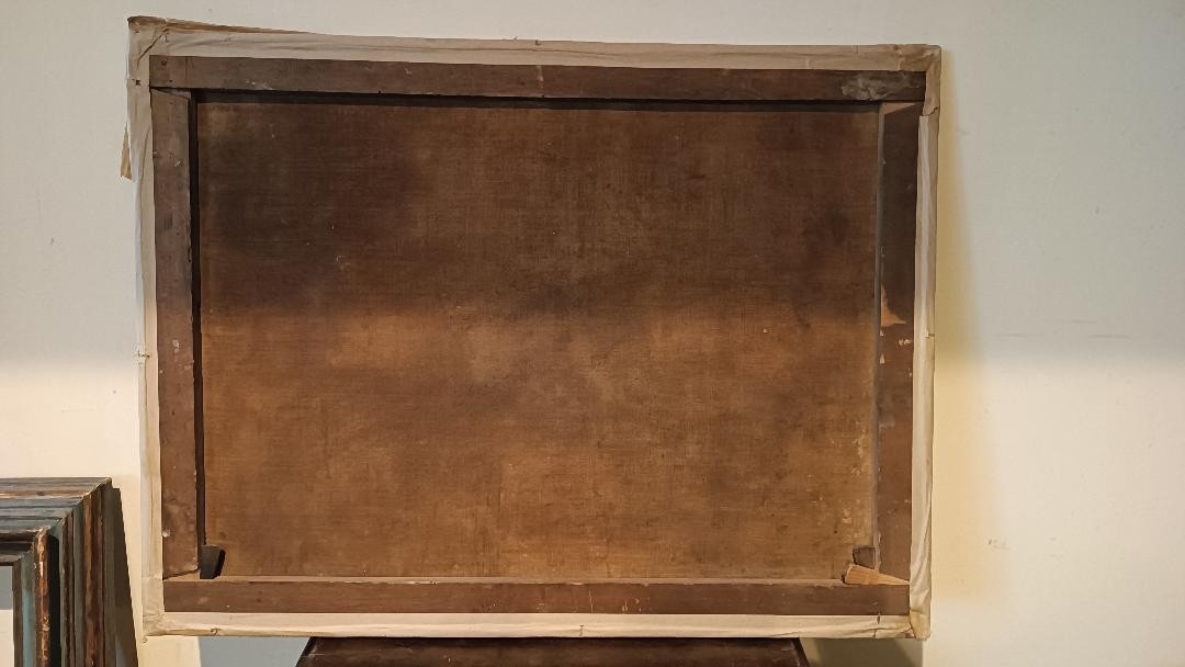 Hunting Scene - Ancient Painting 17th Century Flemish School 98x76 Cm-photo-3