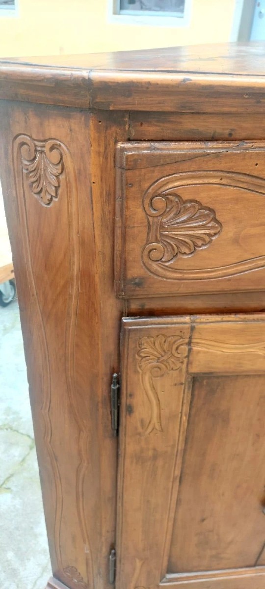 Large Antique Venetian 18th Century Solid Cherry Sideboard-photo-5