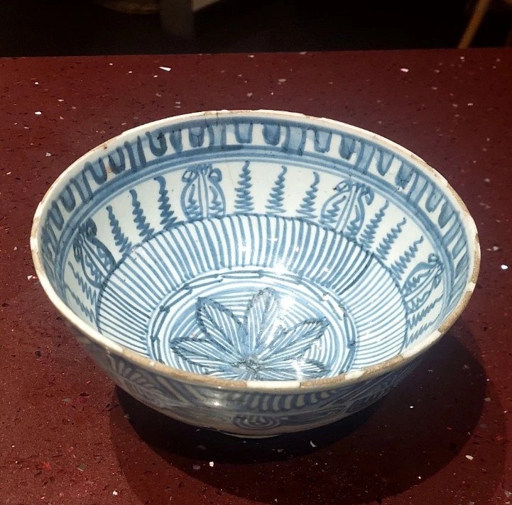 Ancient Chinese Blue Cup 17th Century Ming Dynasty-photo-4