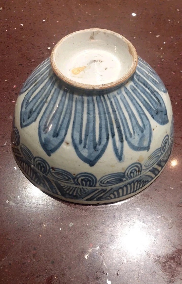 Ancient Chinese Blue Cup 17th Century Ming Dynasty-photo-5