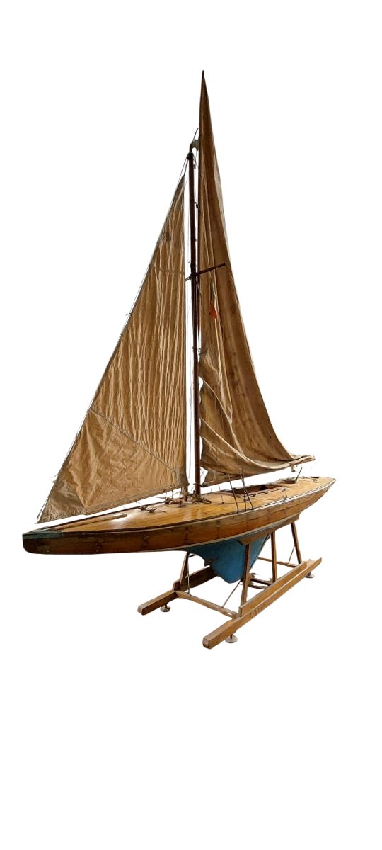 Maquette italienne de grande taille d'un voilier du XIXe siècle-photo-6