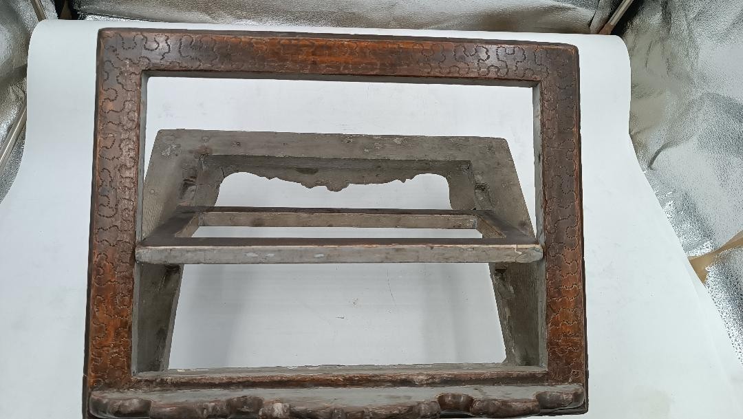 18th Century Silver-plated Wooden Lectern, Italy-photo-4