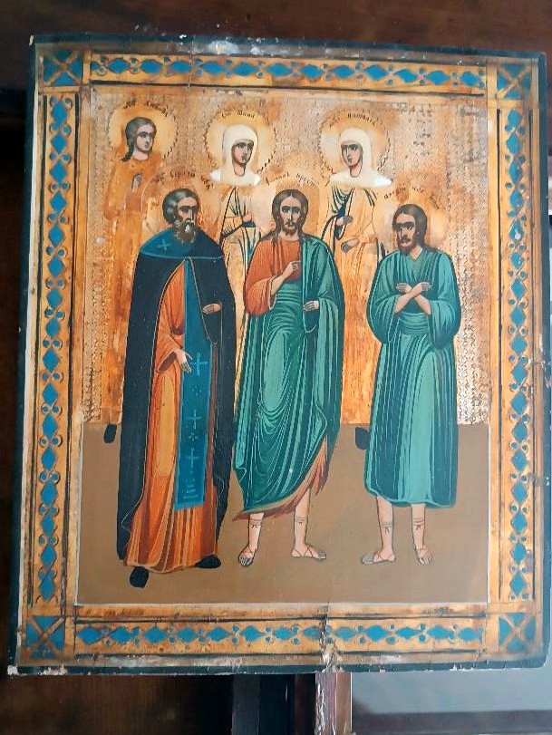 Ancienne Icône Russe, Début Du XIXe Siècle-photo-4