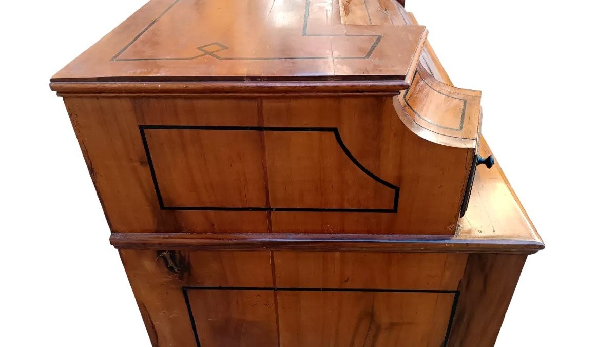 Inlaid Folding Desk From The Late 18th Century-photo-2