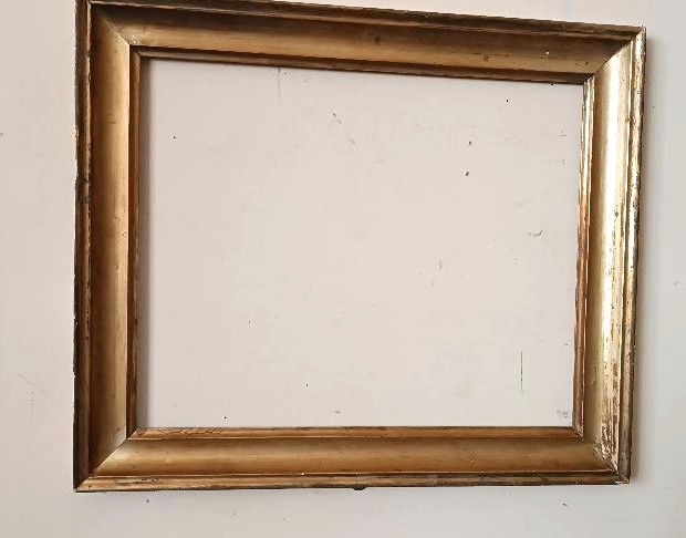 Antique Gilded Wooden Frame, First Half Of The 19th Century-photo-2