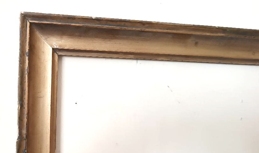 Antique Gilded Wooden Frame, First Half Of The 19th Century-photo-4