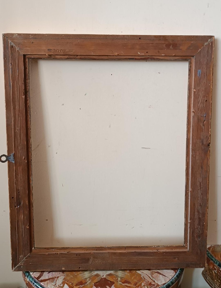 Antique Gilded Wooden Frame, First Half Of The 19th Century-photo-4