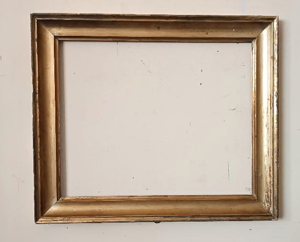 Antique Gilded Wooden Frame, First Half Of The 19th Century