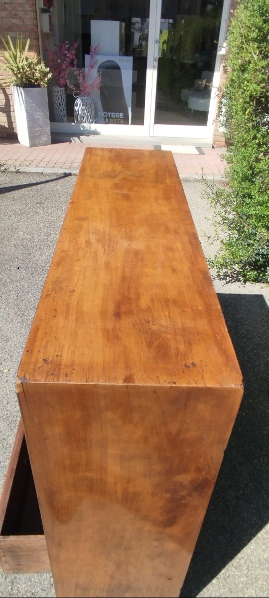Commode Étroite avec Bureau Pliant en Acajou George III 1780/1820 Antique-photo-2