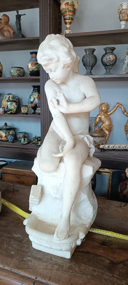 Large 19th Century Marble Sculpture-photo-3