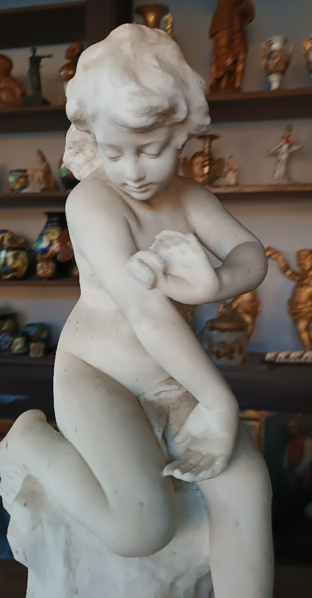 Large 19th Century Marble Sculpture-photo-1