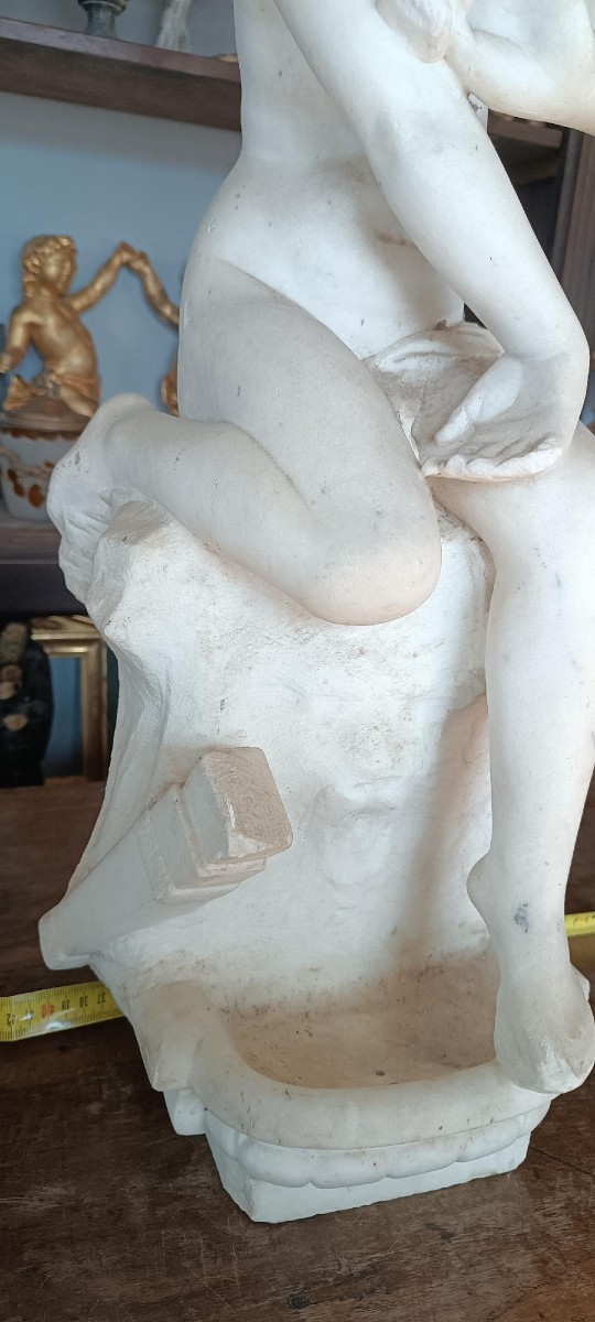 Large 19th Century Marble Sculpture-photo-7