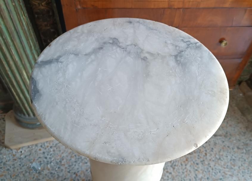 Alabaster Column From The Late 19th Century-photo-4