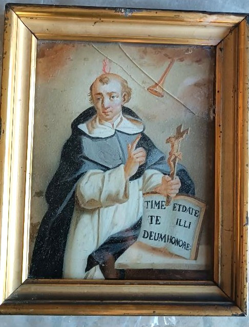 Ancient Glass Painting - Saint Vincent Ferrer-photo-2