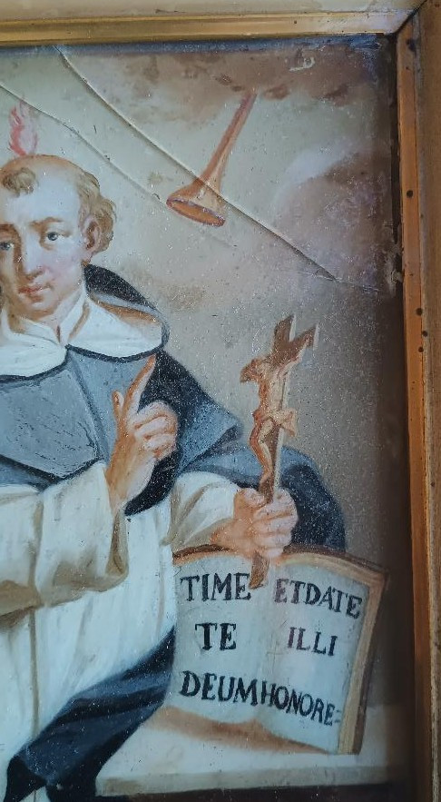 Ancient Glass Painting - Saint Vincent Ferrer-photo-4