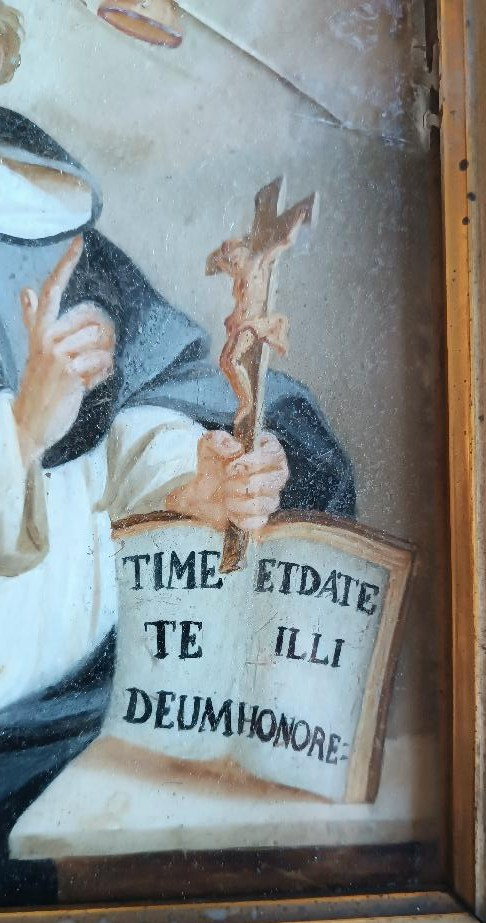 Ancient Glass Painting - Saint Vincent Ferrer-photo-2